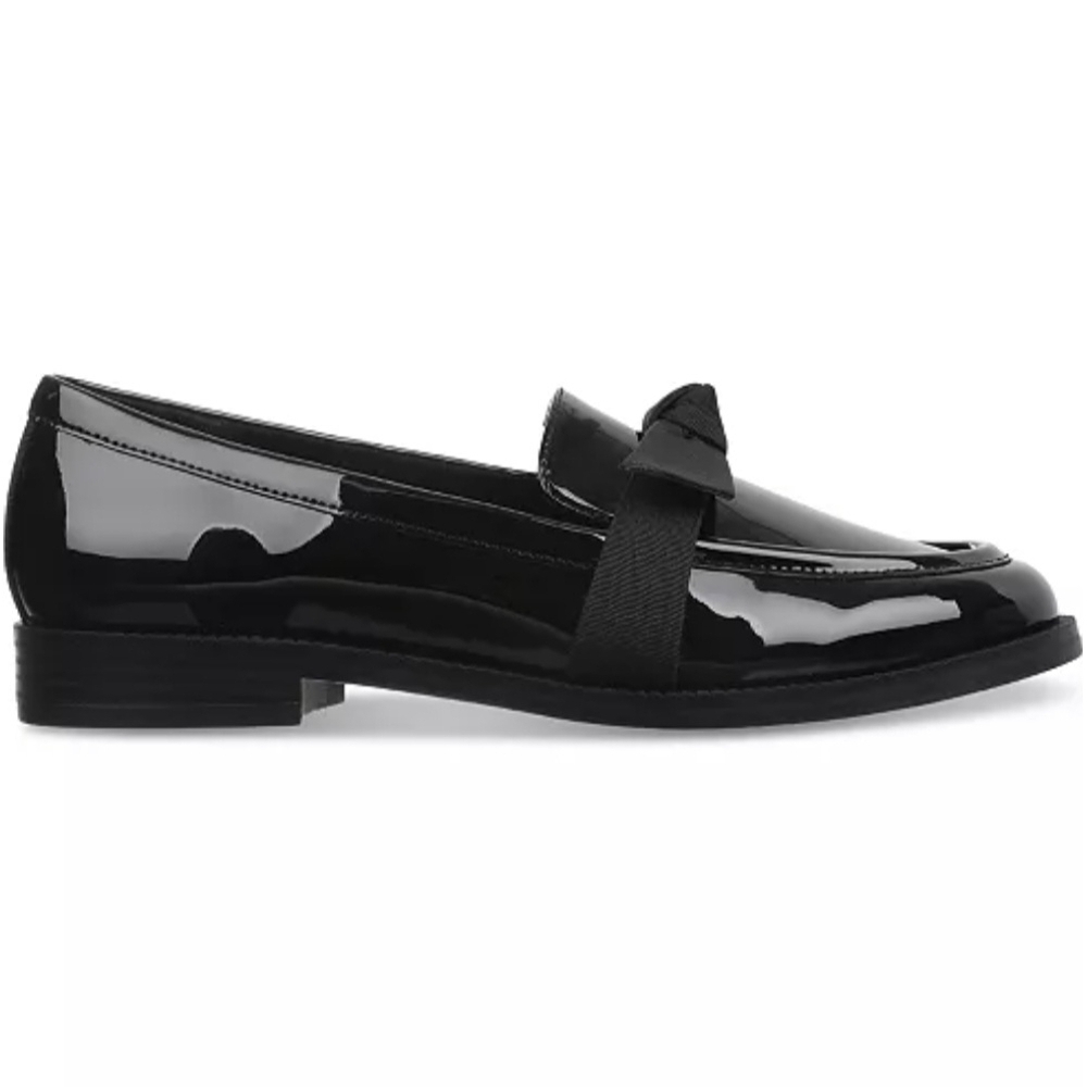 On 34th Kasandrap Neutral Black Patent Loafers Women's Size 6M NWT Office Preppy